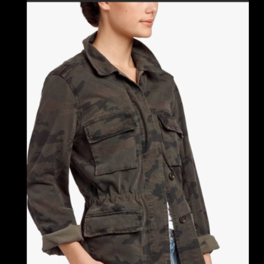 James Perse Distressed Camo Jacket XL